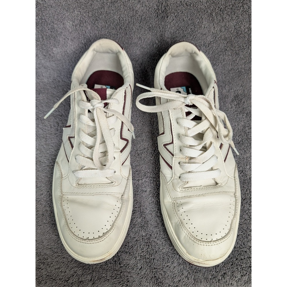 Vans Lowland CC ComfyCush White Burgundy Mens 10.5 Women 12 Sneakers 8123